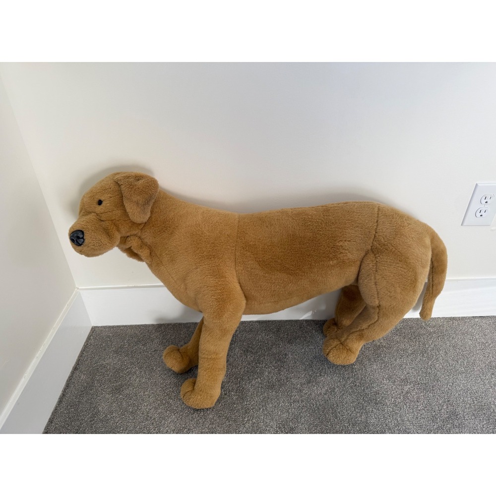 Melissa & Doug Lifelike Standing Yellow Lab Plush Dog 2116 Large Stuffed Animal